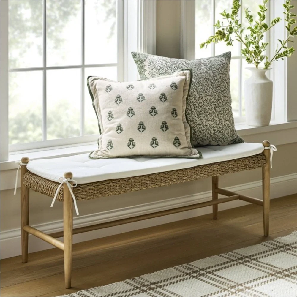 24” Oversized Square Brubaker Allover Cotton Dobby Pillow Threshold Studio McGee